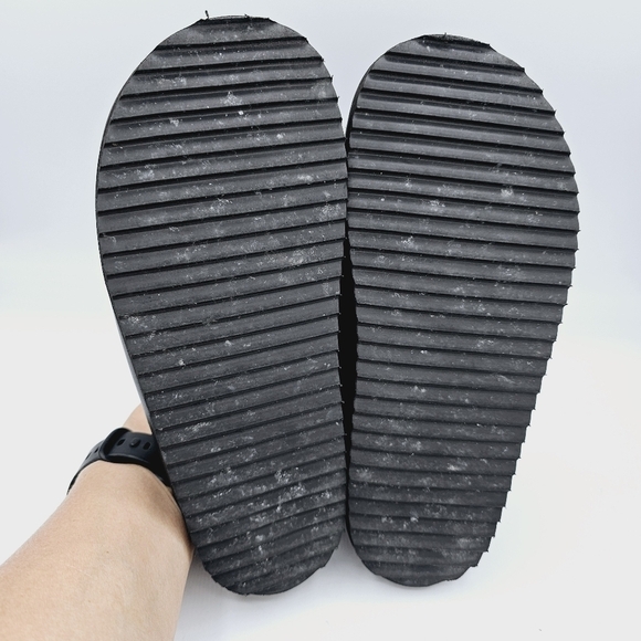 Zara Black Leather Clogs in 100% Cowhide Leather, size 5 - Picture 8 of 13